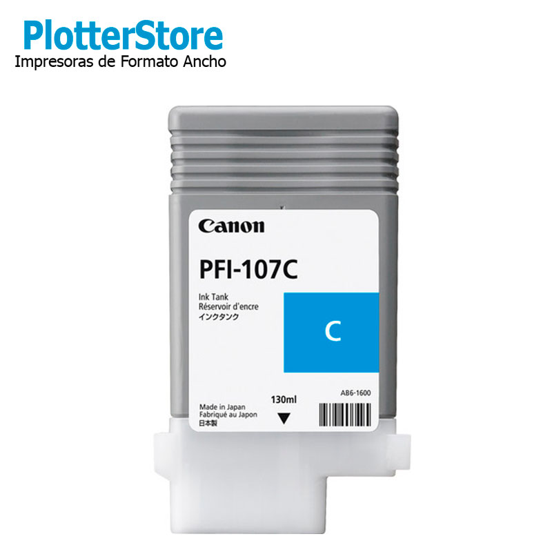 Canon Tinta PFI-107C Cyan 130ml / PlotterStore | PlotterStore